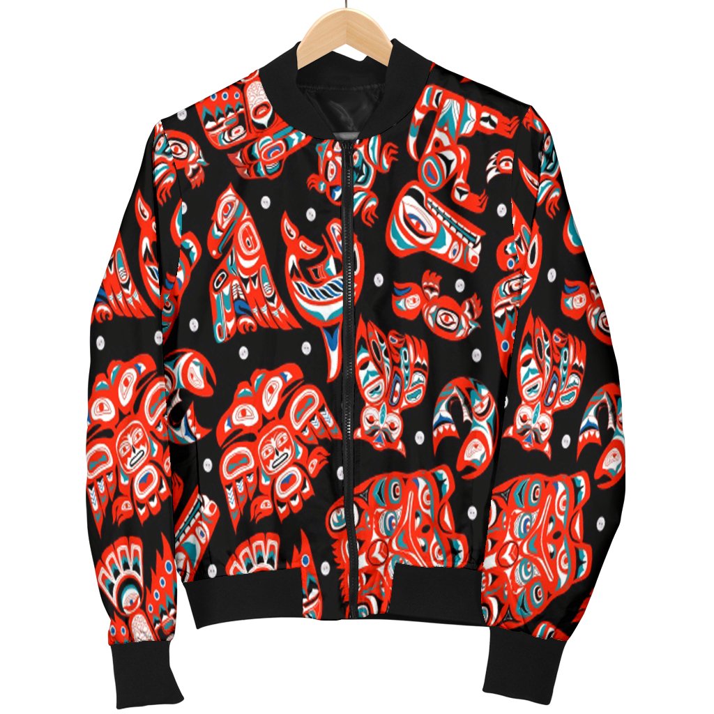 Indigenous Culture Totems Native American Bomber Jacket LT10 - Wonder Print Shop