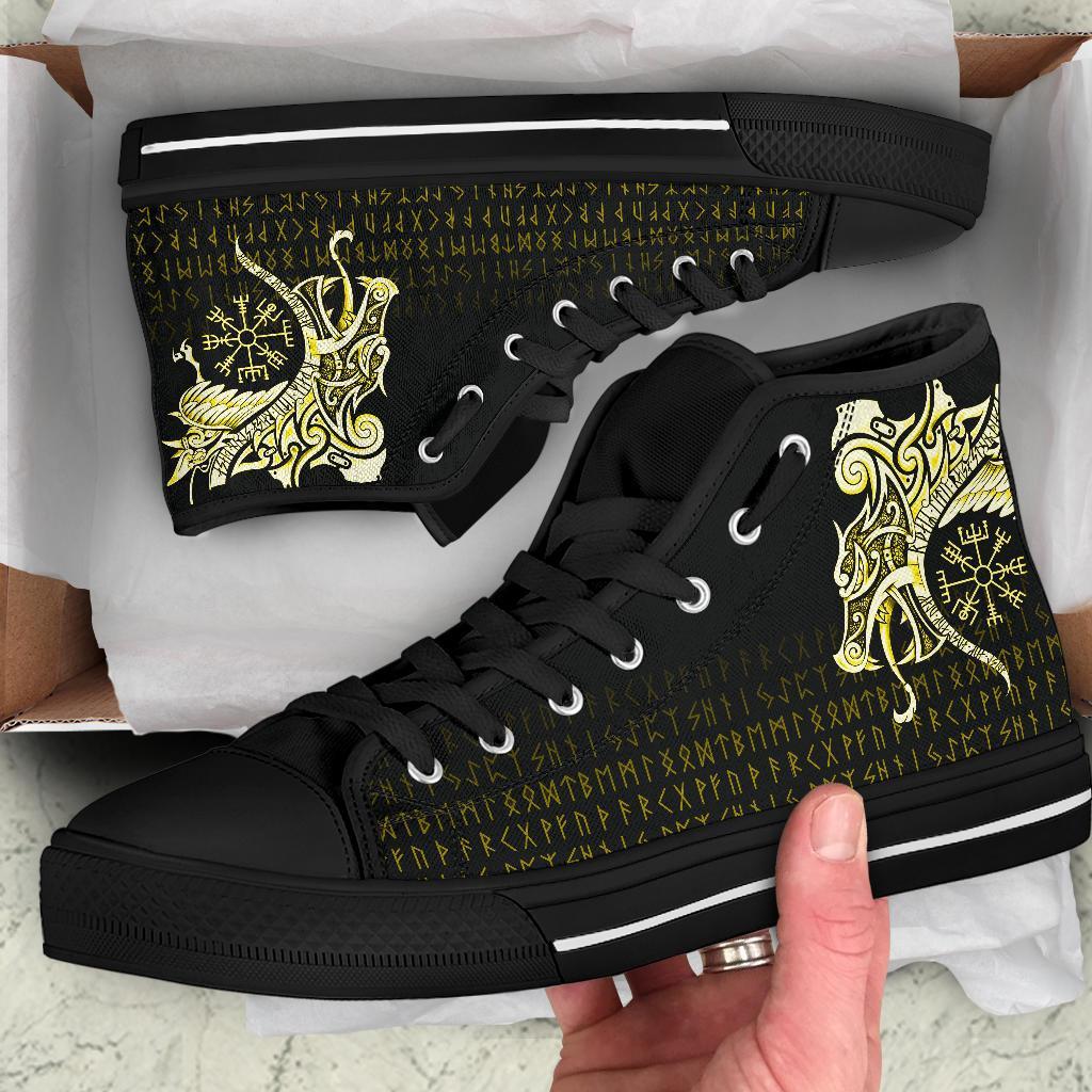 viking-high-top-shoes-fenrir-raven-and-vegvisir-tattoo-yellow