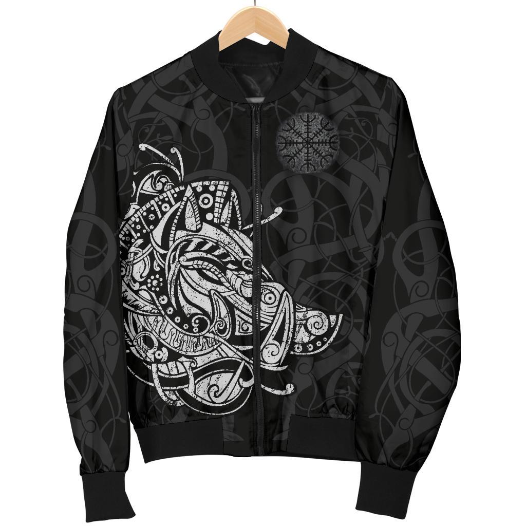 Viking Boar Women's Bomber Jacket RLT12 - Wonder Print Shop