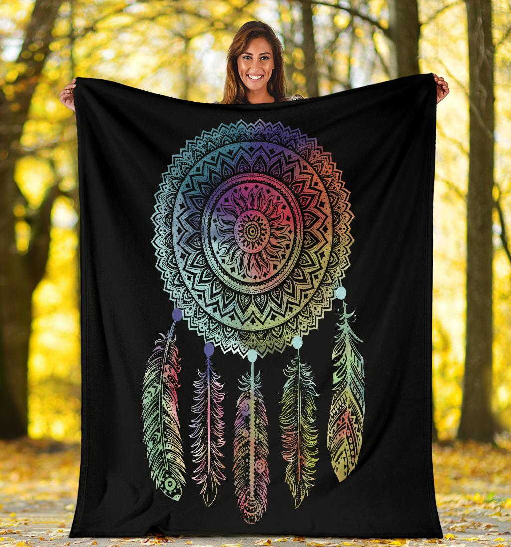 colorful-dreamcatcher-throw-blanket-mandala-native-american-design
