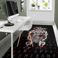 Viking Tyr Tattoo Blood Area Rug RLT12 - Wonder Print Shop
