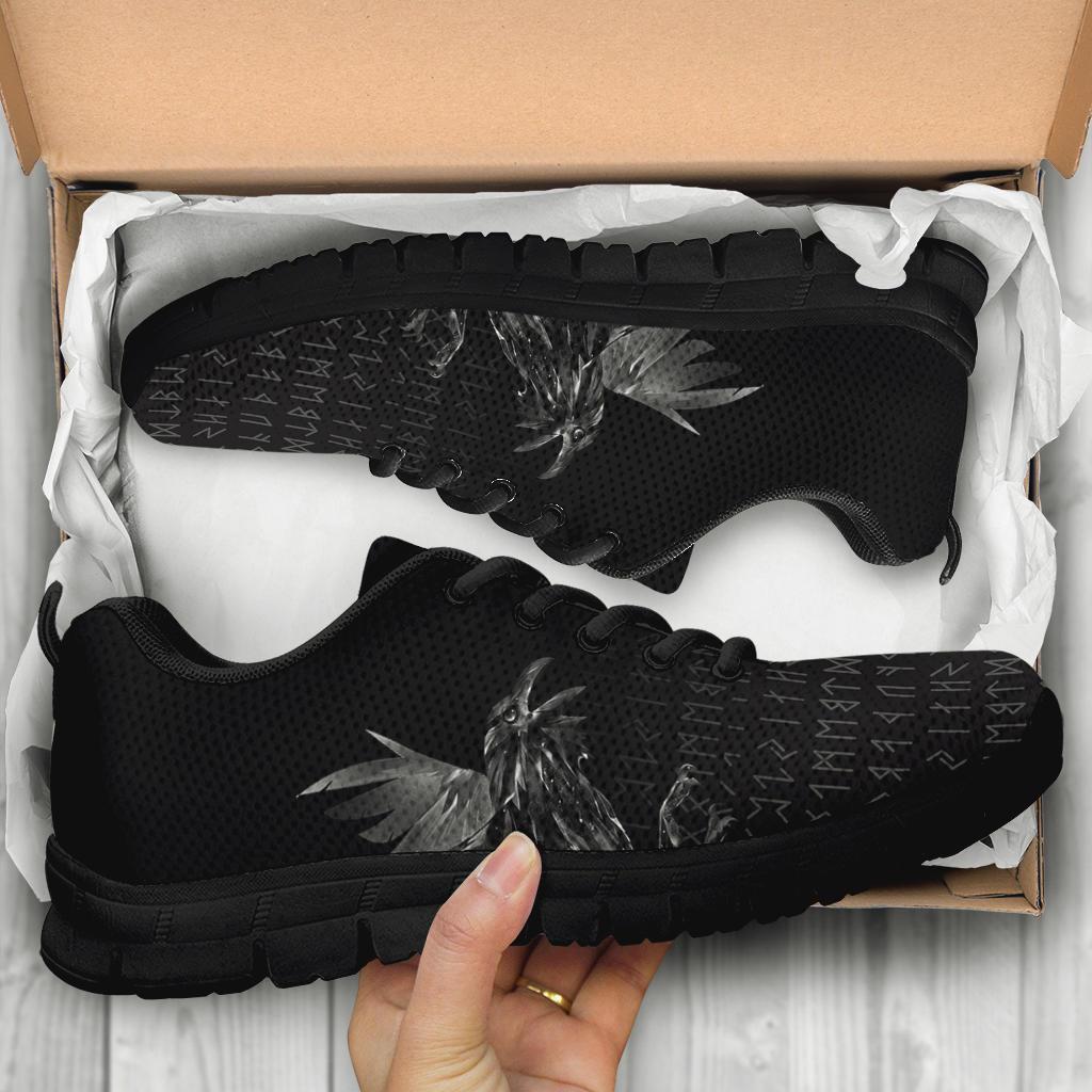 Viking Sneakers - The Raven Of Odin Rune RLT12 - Wonder Print Shop