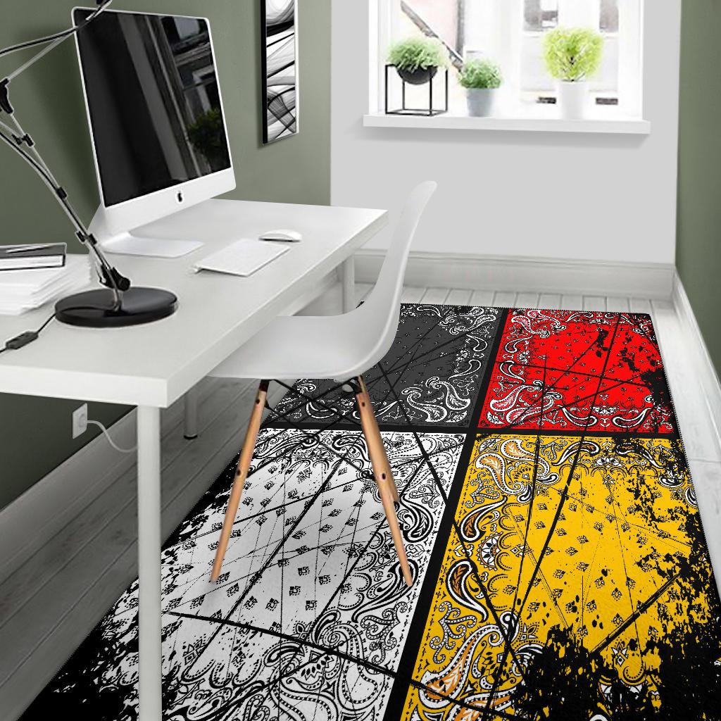 Medicine Wheels Flag Native American Area Rug LT10 - Wonder Print Shop