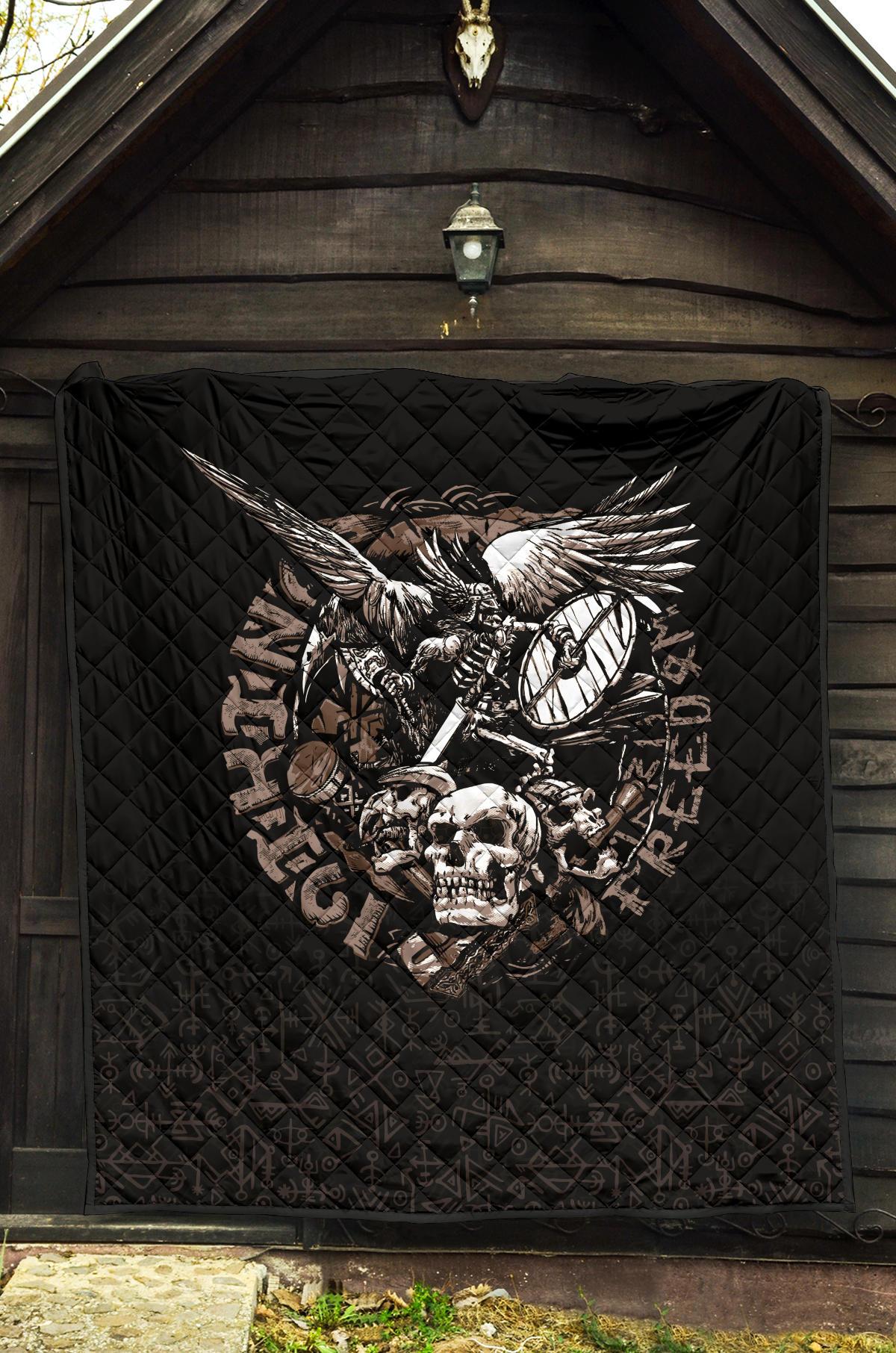 Viking Warrior Tattoo Odin Premium Quilt RLT12 - Wonder Print Shop