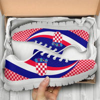 Croatia Sneakers - Croatia Coat Of Arms and  Flag Color - Wonder Print Shop