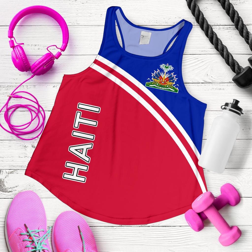 Haiti Women's Racerback Tank - Curve Version - Wonder Print Shop