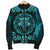 Viking Men's Bomber Jacket - Fenrir Viking Cyan 3D RLT12 - Wonder Print Shop