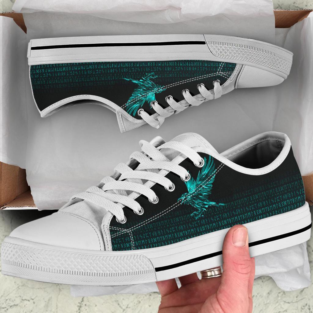 viking-low-top-shoes-the-raven-of-odin-rune-cyan