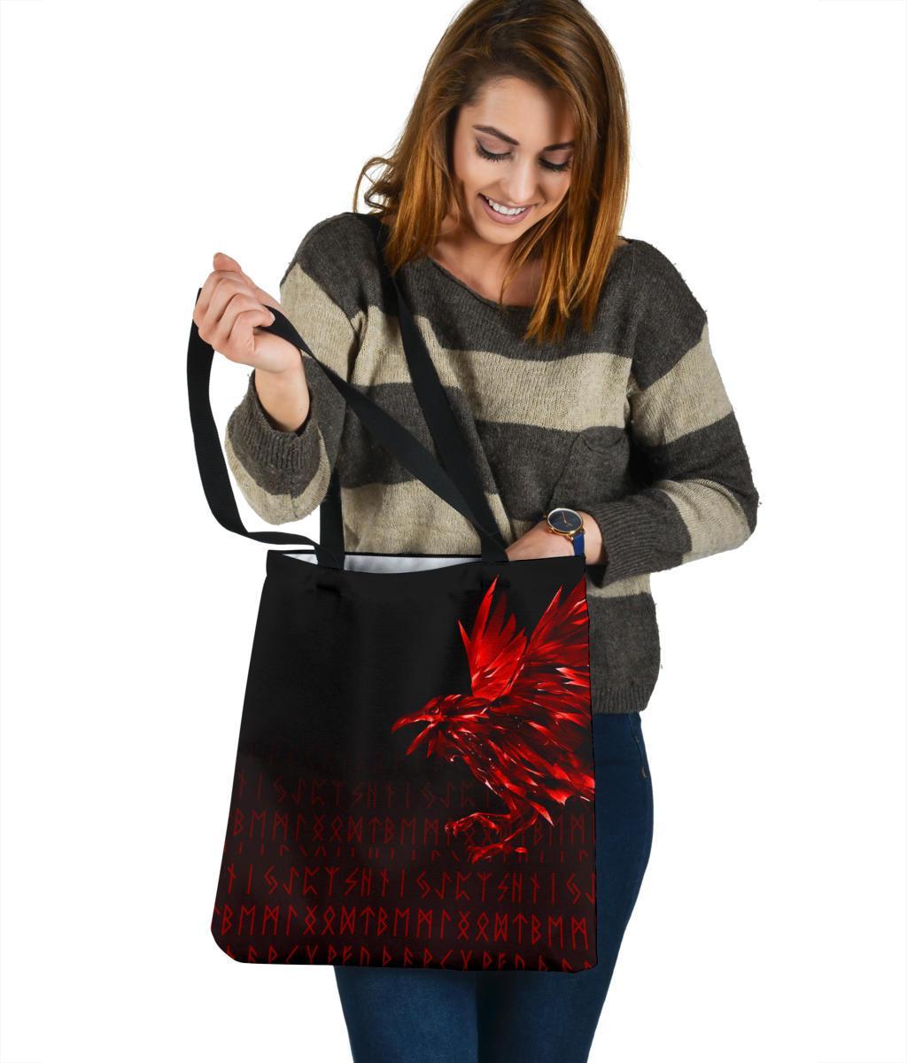 viking-tote-bag-the-raven-of-odin-rune-red