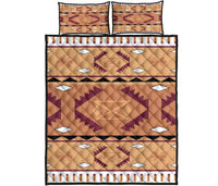 Pink Purple Pattern Native American Quilt Bed Set LT10 - Wonder Print Shop