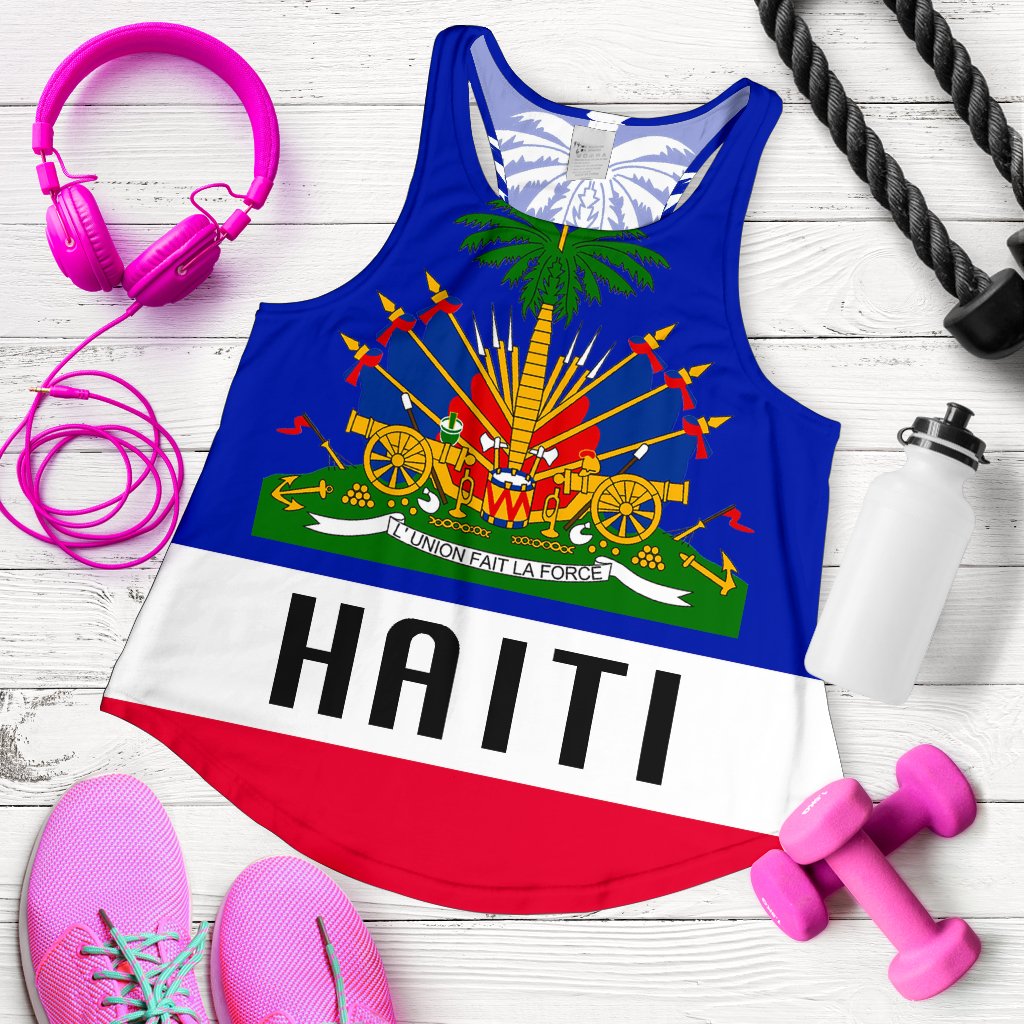 haiti-coat-of-arms-women-racerback-tank