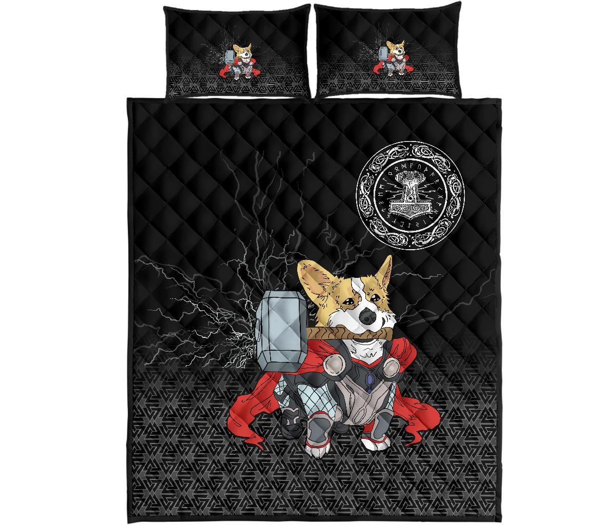 Viking Quilt Bed Set - The Mighty Thorgi RLT12 - Wonder Print Shop