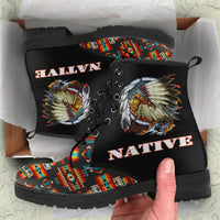 black-pattern-native-american-leather-boots