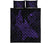 Polynesian Quilt Bed Set - Polynesian Purple Shark Warrior Tattoo - Wonder Print Shop
