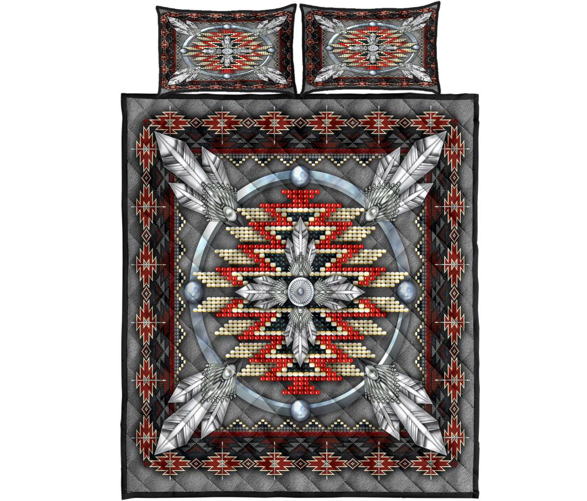Naumaddic Arts Native American Quilt Bed Set LT10 - Wonder Print Shop