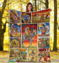 native-art-native-american-premium-blanket