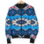 Blue Pattern American Women's Bomber Jacket LT10 - Wonder Print Shop