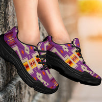 native-american-light-purple-tribe-design-chunky-sneakers
