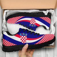 Croatia Sneakers - Croatia Coat Of Arms and  Flag Color - Wonder Print Shop