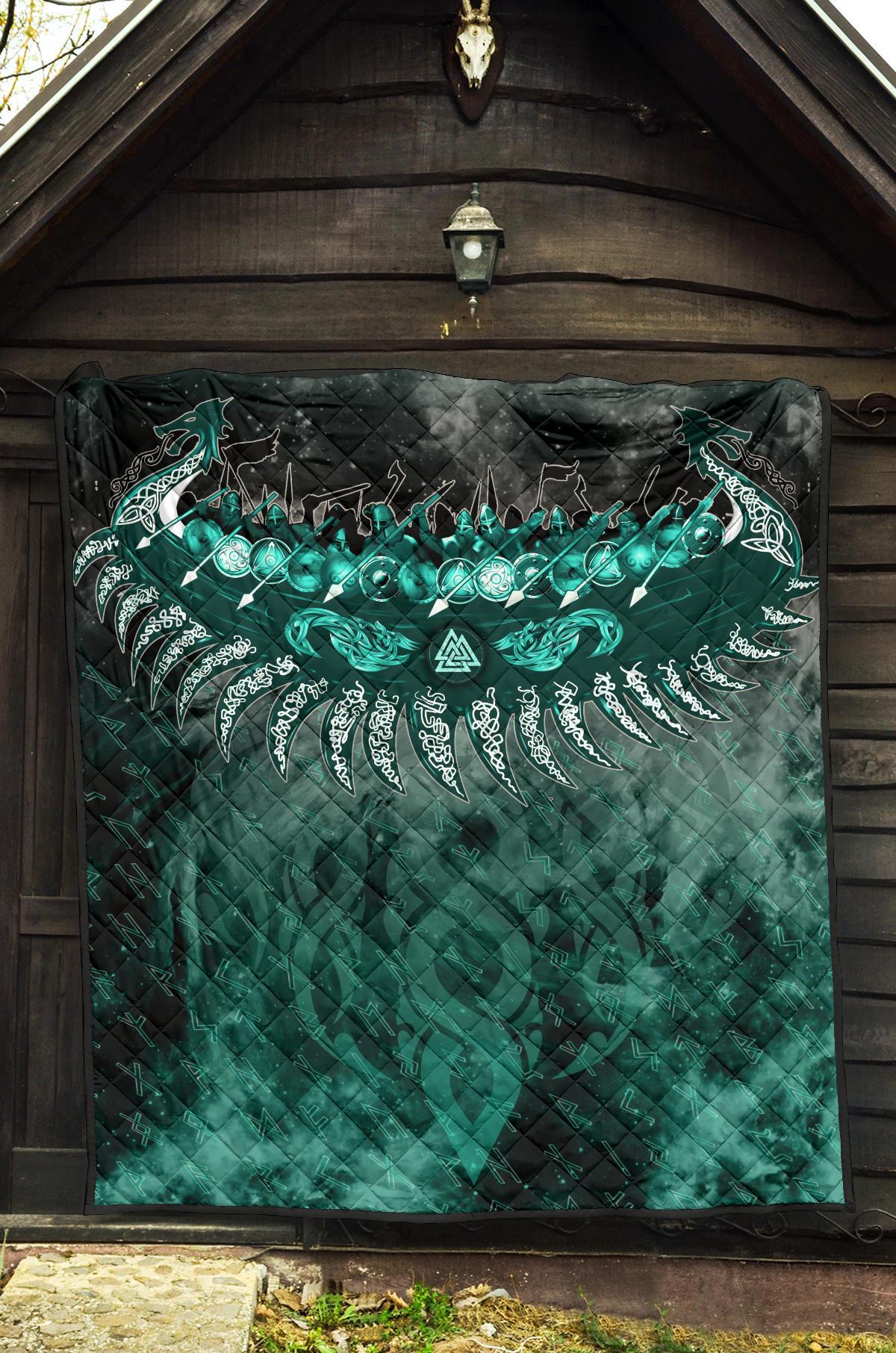 Viking Drakkar Ship Quilt RLT12 - Wonder Print Shop