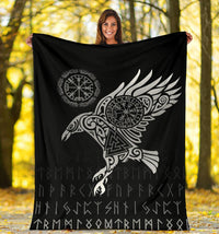 viking-blanket-the-raven-of-odin-tattoo
