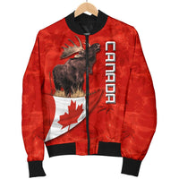 Canada Moose Men Bomber Jacket Maple Leaf - Wonder Print Shop