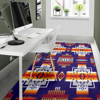 Purple Tribes Pattern Native American Area Rug LT10 - Wonder Print Shop