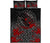 Viking Quilt Bed Set - Odin Raven Rune Futhark Blood RLT12 - Wonder Print Shop