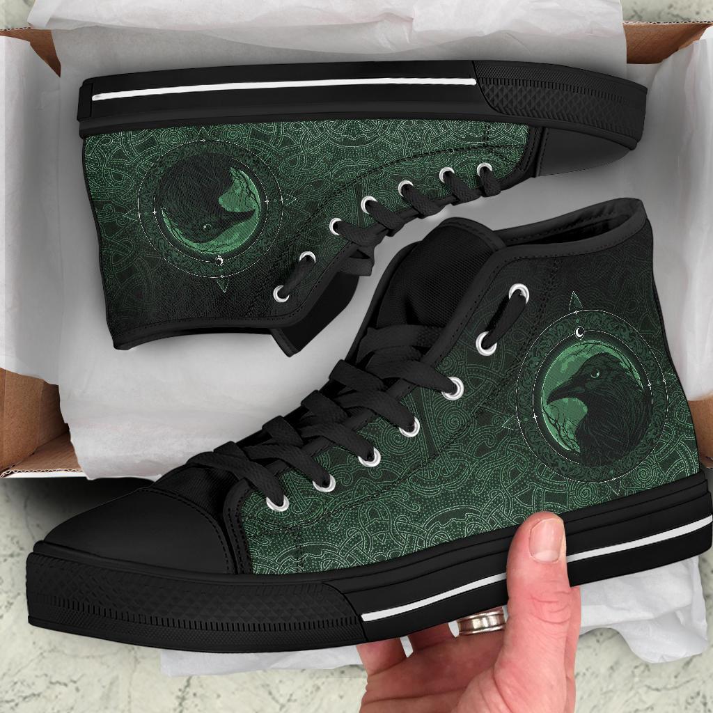 viking-high-top-shoes-ethnic-odin-raven-green