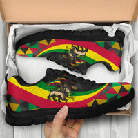 Ethiopia Sneakers - Ethiopia Rasta Lion - Wonder Print Shop