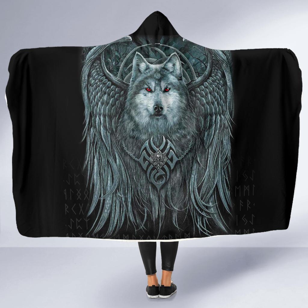 viking-economy-hooded-blanket-spiral-wolf-spirit