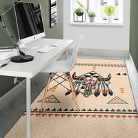 Native American Pride Bison Area Rug LT10 - Wonder Print Shop