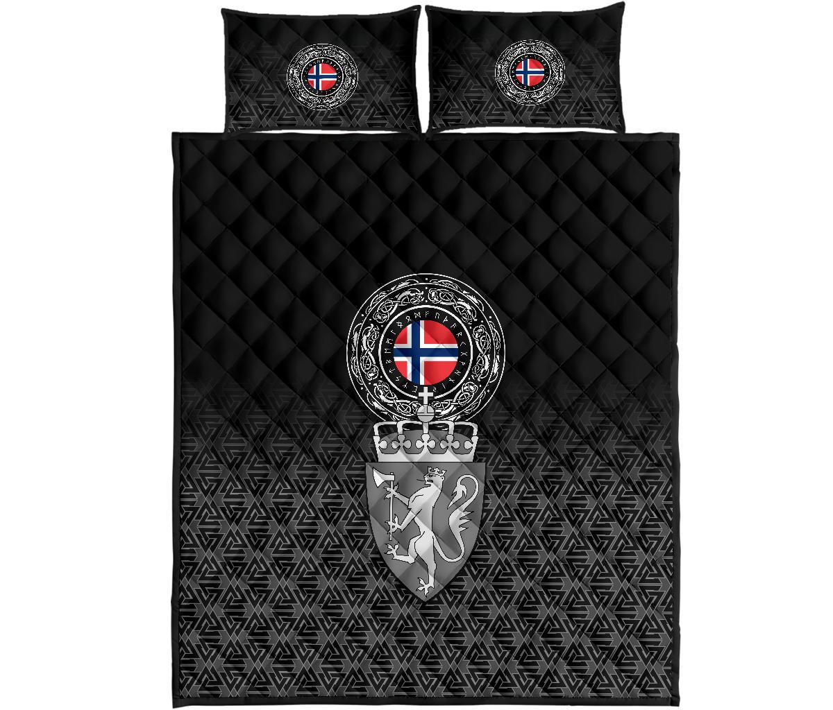 Viking Quilt Bed Set - Norway Coat Of Arms RLT12 - Wonder Print Shop