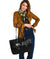 Viking Large Leather Tote Raven and Wolf Special Tattoo RLT12 - Wonder Print Shop
