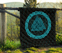 Viking Triple Horn Odin Premium Quilt RLT12 - Wonder Print Shop