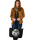 Viking Large Leather Tote Bag, Skoll and Hati Rune Tattoo RLT12 - Wonder Print Shop