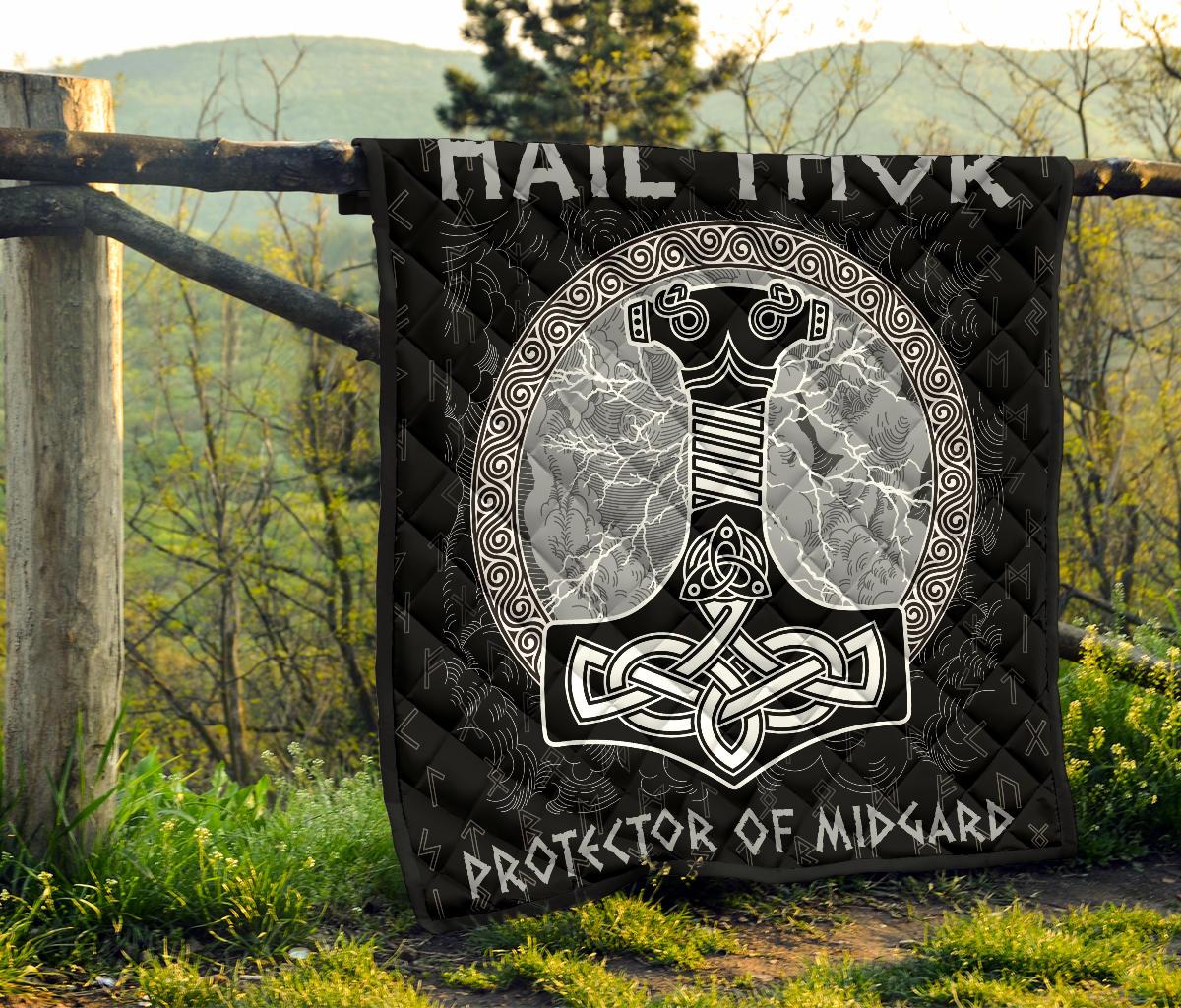 Viking Thor's Hammer Mjollnir Premium Quilt RLT12 - Wonder Print Shop