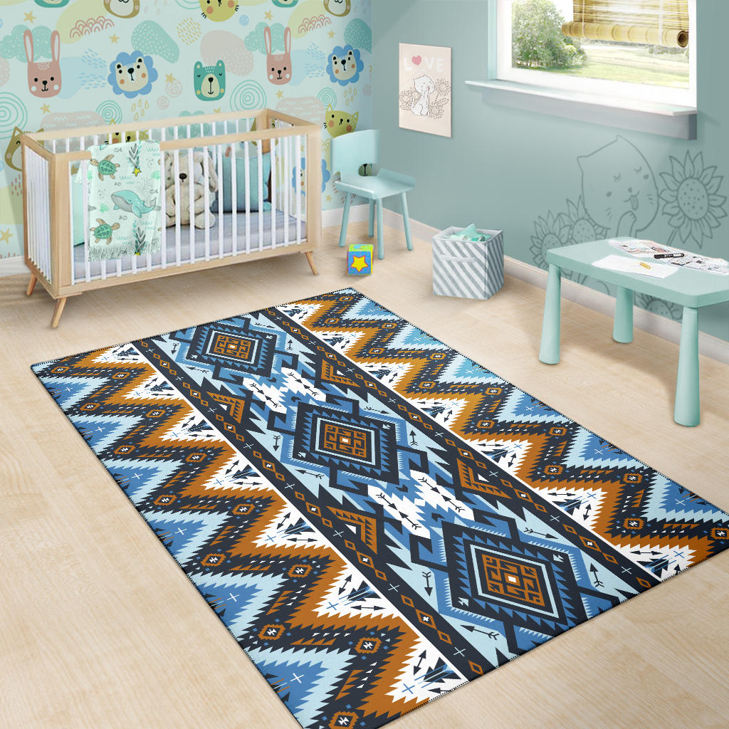 Retro Colors Tribal Seamless Area Rug LT10 - Wonder Print Shop