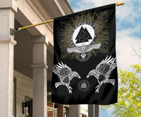 Viking Garden Flag Raven, Valknut and Vegvisir RLT12 - Wonder Print Shop