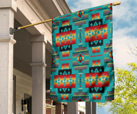 Native American Tribes Pattern Flag Decor LT10 - Wonder Print Shop