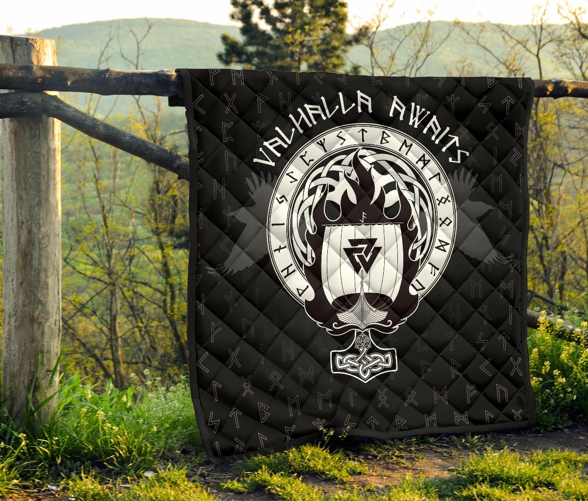 Warship Viking Drakkar Premium Quilt RLT12 - Wonder Print Shop