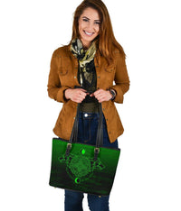 Viking Small Leather Tote Bag, Skoll and Hati RLT12 - Wonder Print Shop