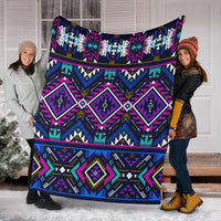 purple-tribe-pattern-blanket