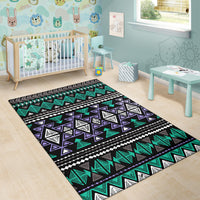 Neon Color Tribal Area Rug LT10 - Wonder Print Shop