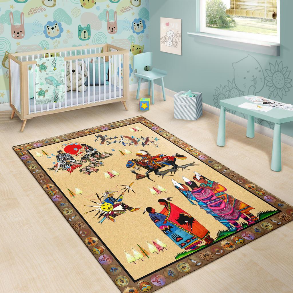 Native Descendants Native American Area Rug LT10 - Wonder Print Shop