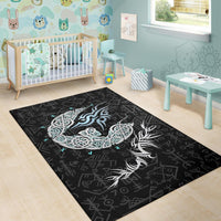 Viking Fenrir Wolf Area Rug RLT12 - Wonder Print Shop