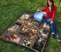 Wolf Art Native American Premium Quilt LT10 - Wonder Print Shop