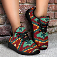 native-american-red-pattern-sport-sneakers