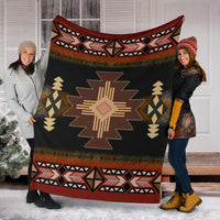 brown-geometric-native-american-blanket