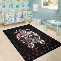 Viking Tyr Tattoo Blood Area Rug RLT12 - Wonder Print Shop